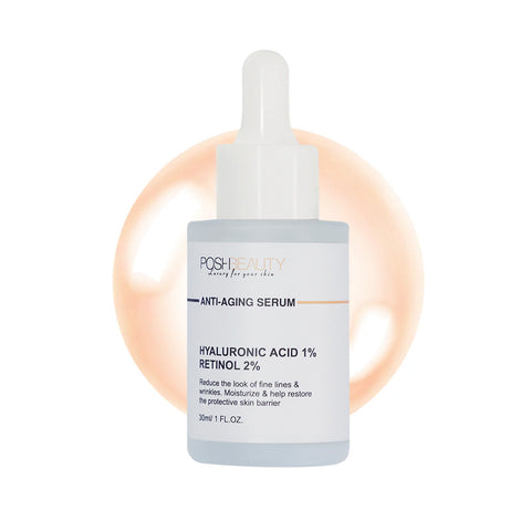 ANTI-AGING SERUM - Hyaluronic Acid 2% + Retinol 0.1%