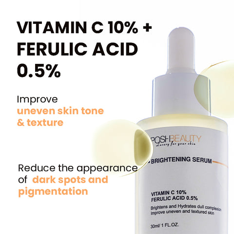 Brightening Serum -  Vitamin C 10% + Ferulic Acid 0.5%